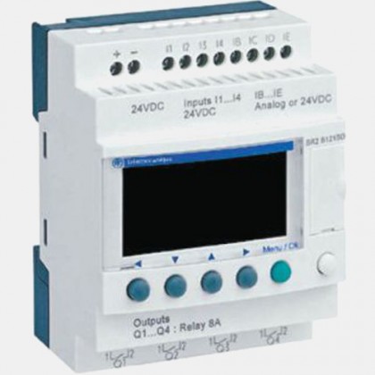 Sterownik Zelio Logic 8/4 wejść cyfrowych/analogowych i 4 wyjścia przekaźnikowe SR2B121BD